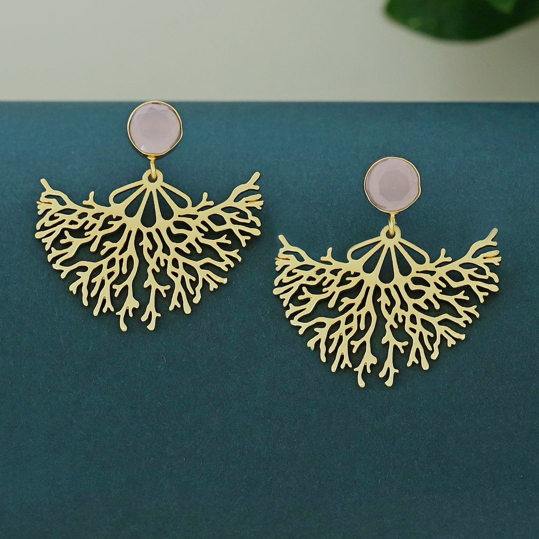 Fariha Rootsa Golden Glossy Earring