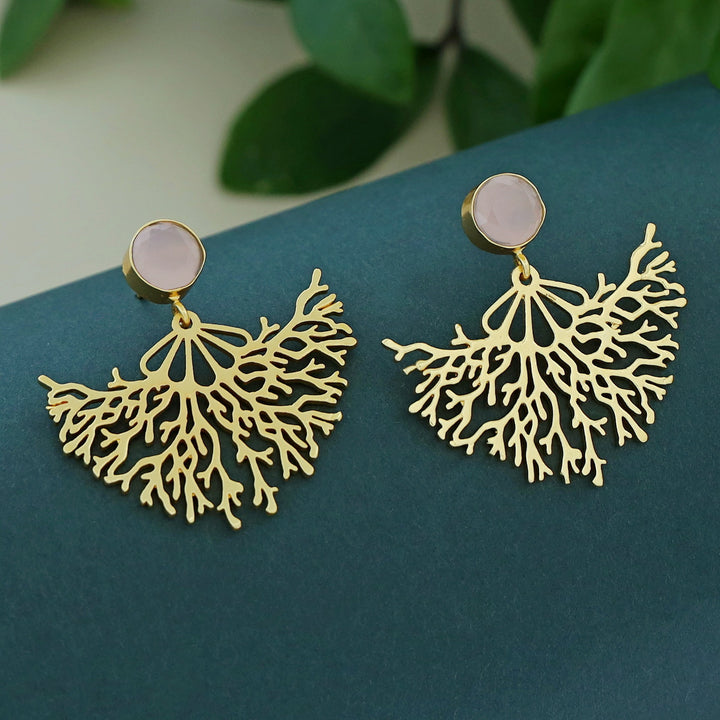 Fariha Rootsa Golden Glossy Earring