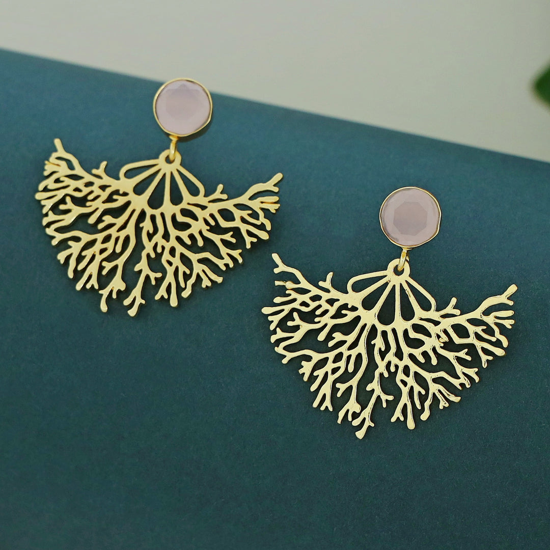 Fariha Rootsa Golden Glossy Earring