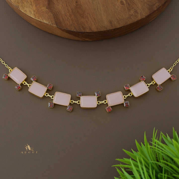 Golden Rectangle And Mini Square Choker