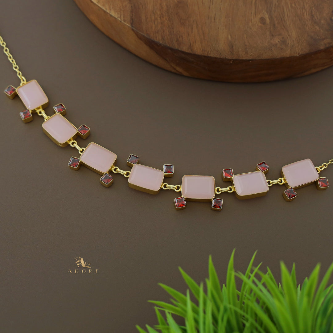 Golden Rectangle And Mini Square Choker