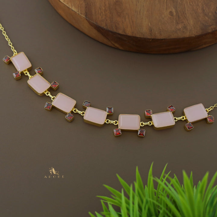 Golden Rectangle And Mini Square Choker
