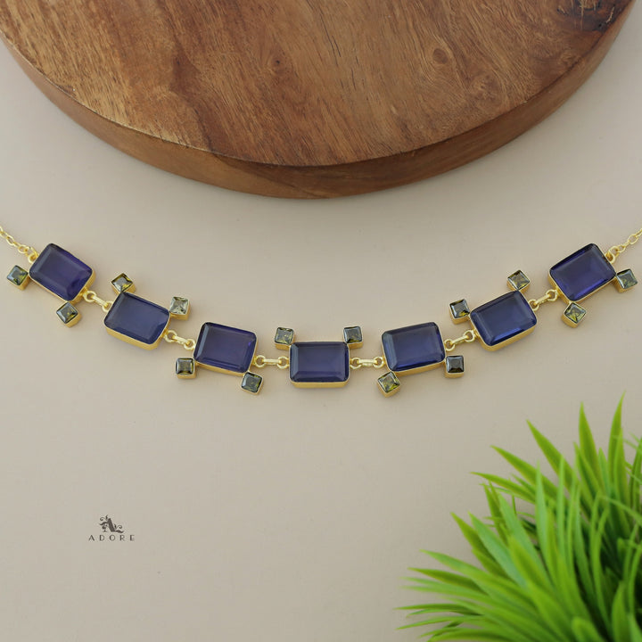 Golden Rectangle And Mini Square Choker