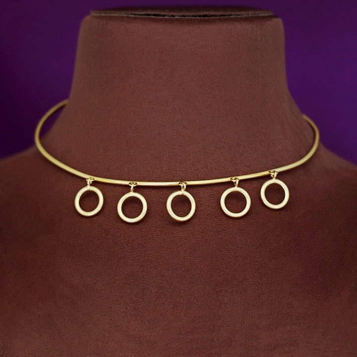 Gargi Golden Circle Hanging Neck Cuff