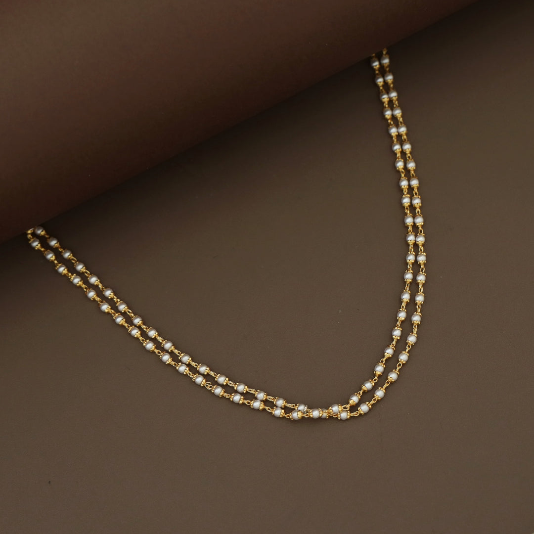 Harnika 2 Layer Pearl Beaded Neckpiece