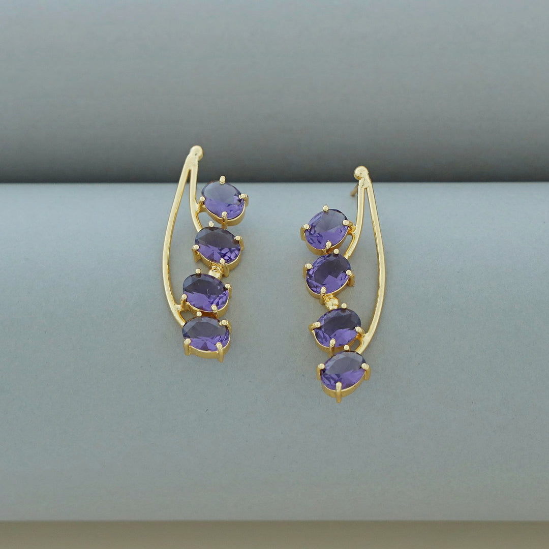 Landria 4 Oval Glossy Earring