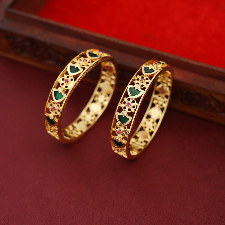 Aaruhi Palakka Flower Bangle