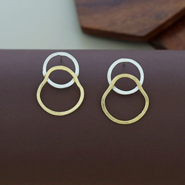 Silver & Gold Earring