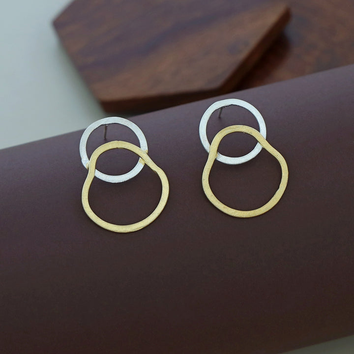 Silver & Gold Earring