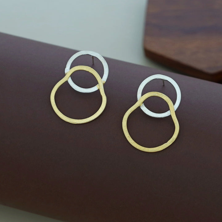 Silver & Gold Earring