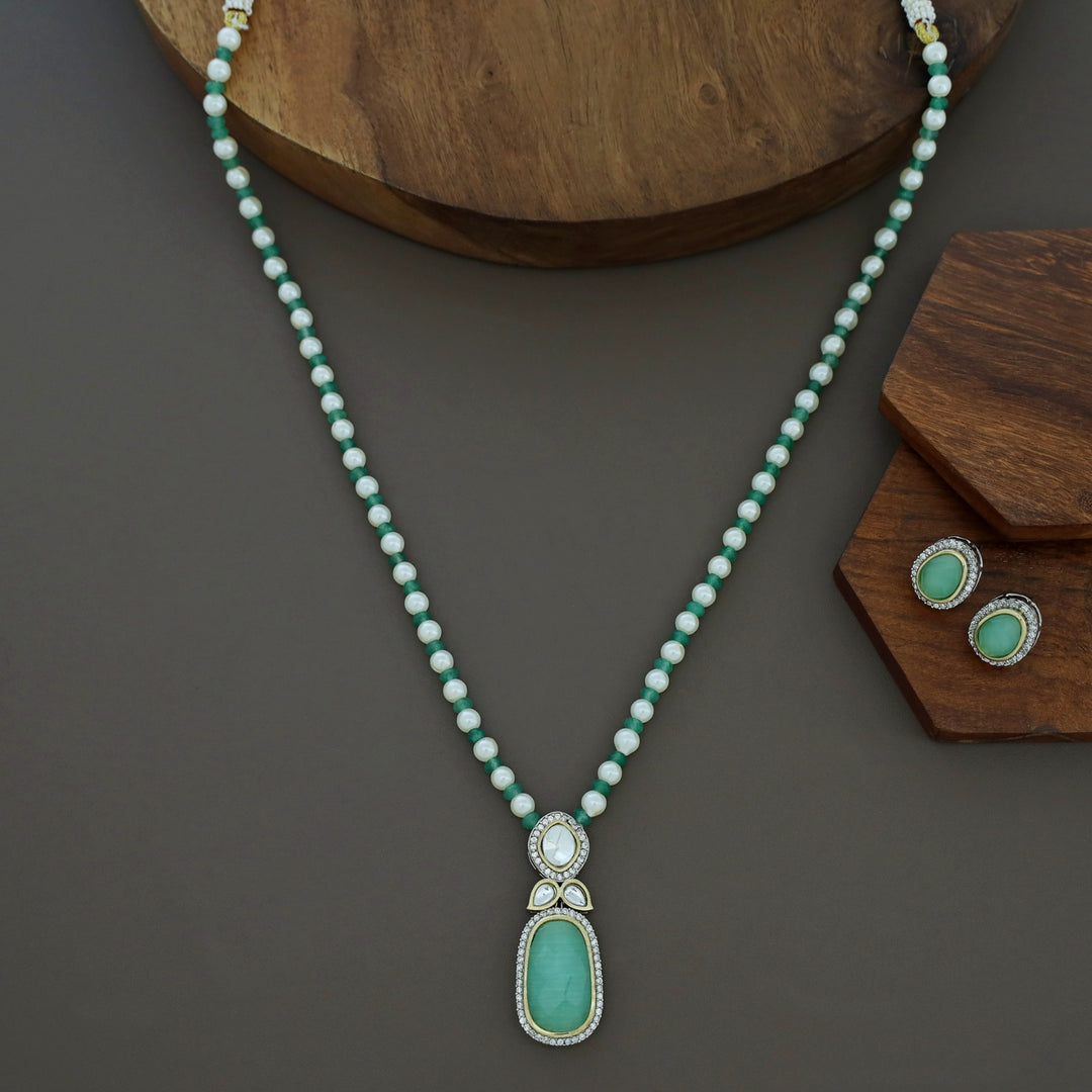 Muhurat Polki Kundan Neckpiece With Earring