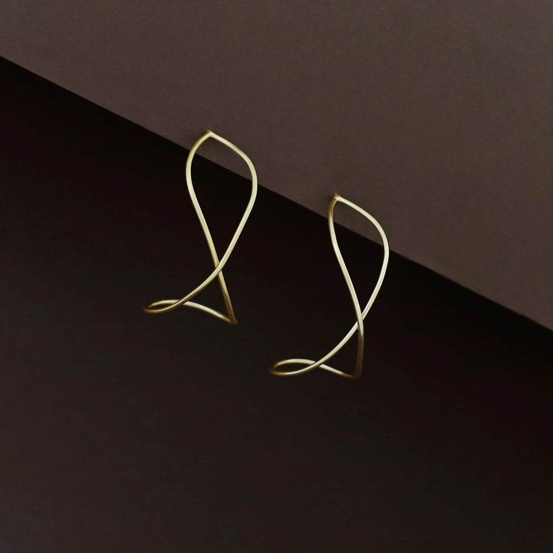 Jemima Golden Infinity Earring