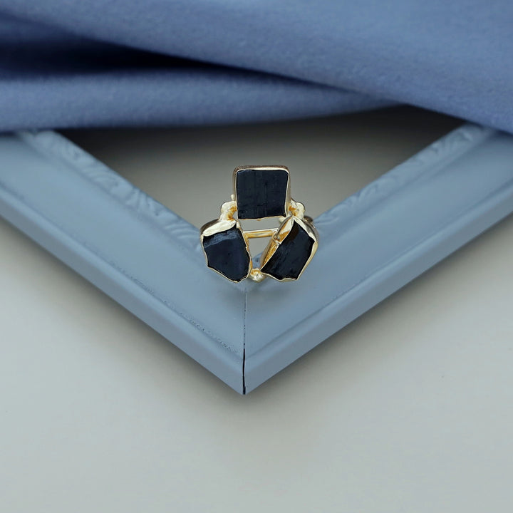 3 Raw Stone Ring