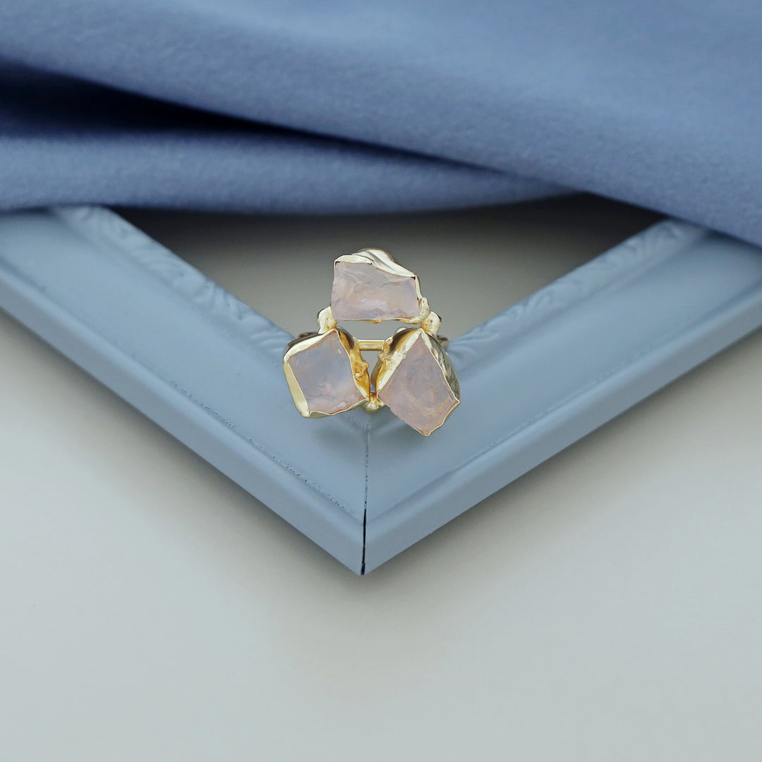 3 Raw Stone Ring