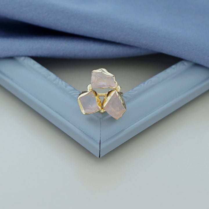 3 Raw Stone Ring