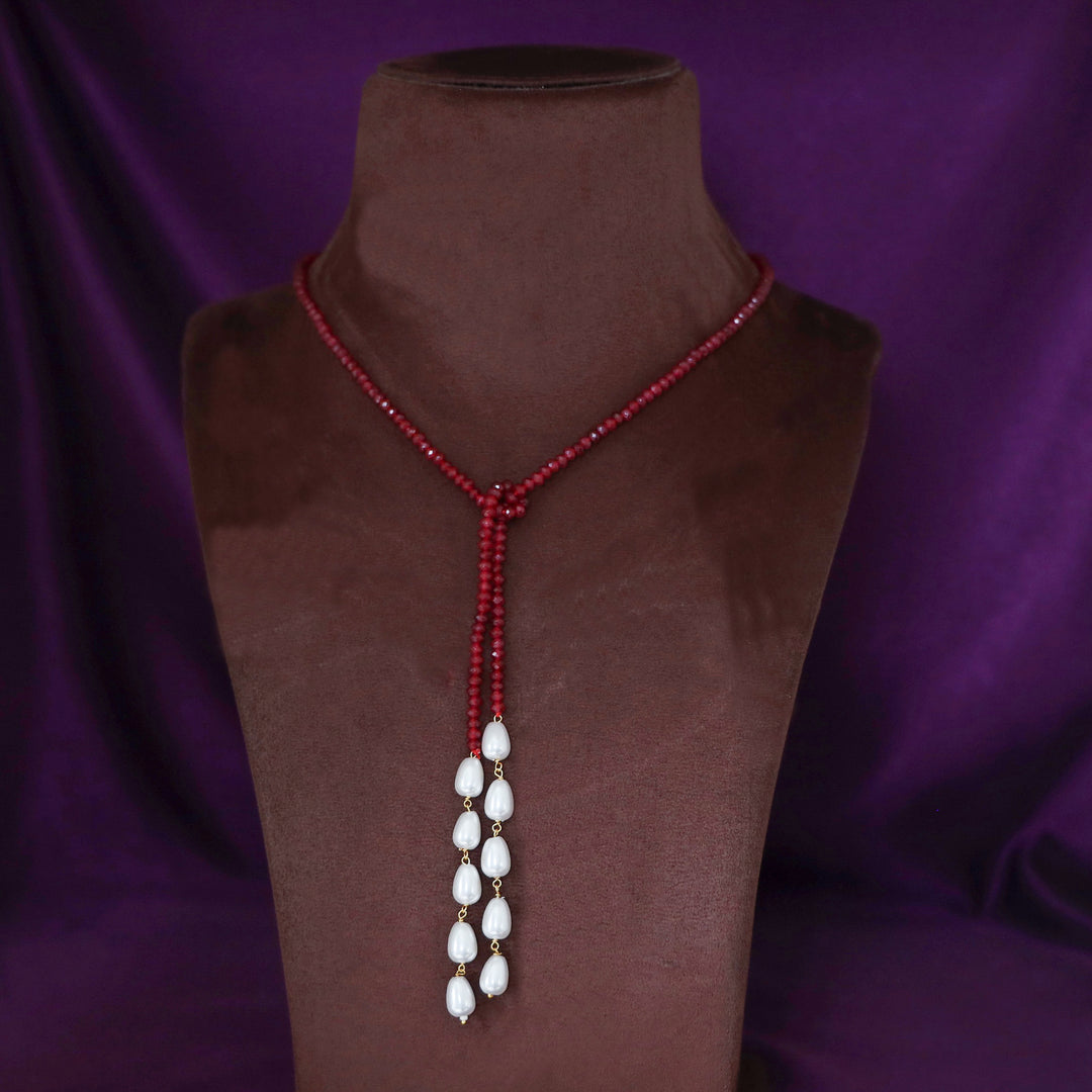 Serena Single Beaded Pearl Neckpiece