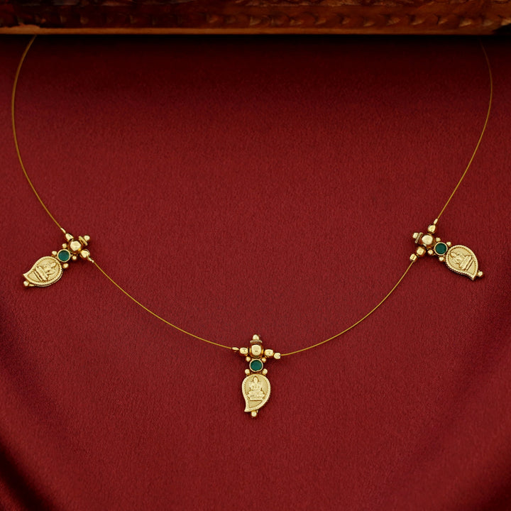 Haasinidevi Tri Mango Kaashi String Neckpiece