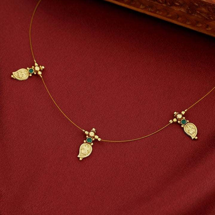 Haasinidevi Tri Mango Kaashi String Neckpiece