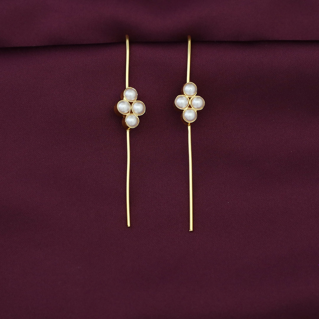 Kiana Golden 4 Pearl Ear - Cuff (Set Of 2)