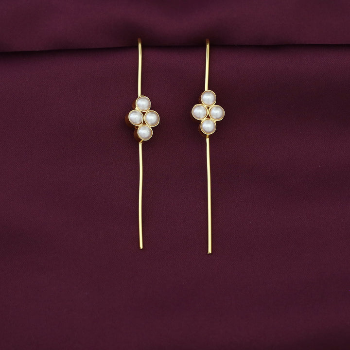 Kiana Golden 4 Pearl Ear - Cuff (Set Of 2)