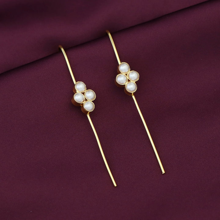 Kiana Golden 4 Pearl Ear - Cuff (Set Of 2)