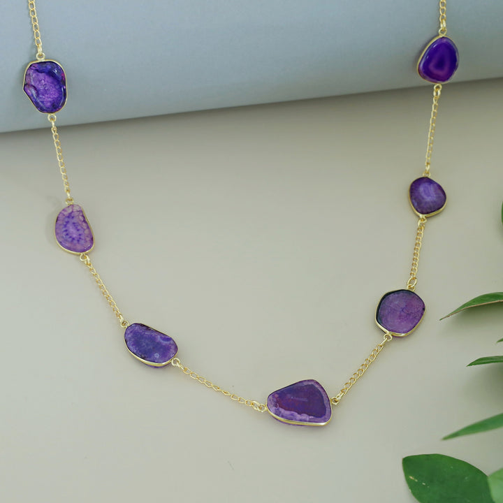 Candace 7 Agate Stone Neckpiece