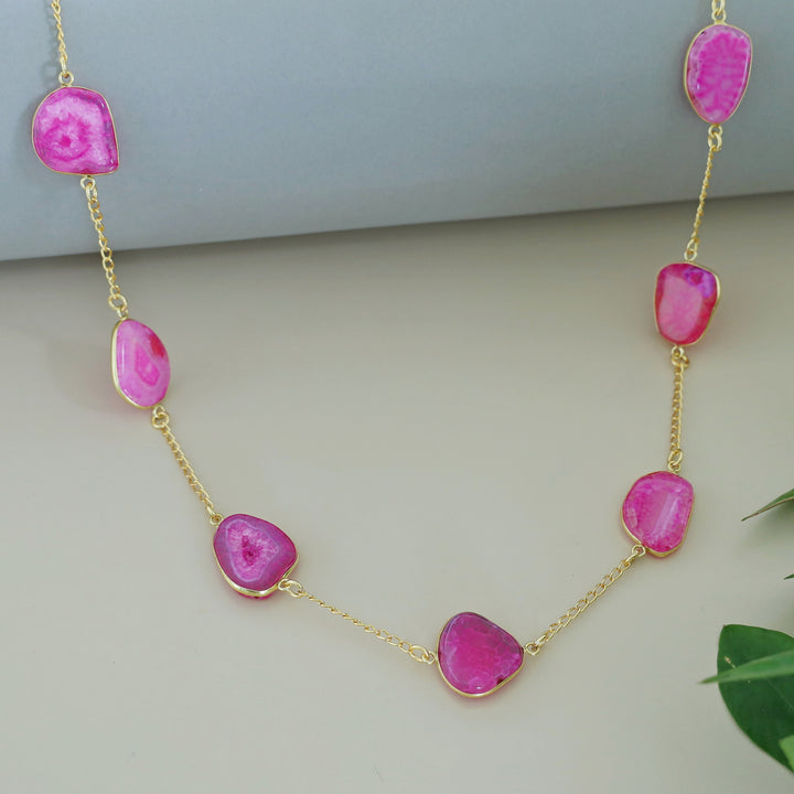 Candace 7 Agate Stone Neckpiece