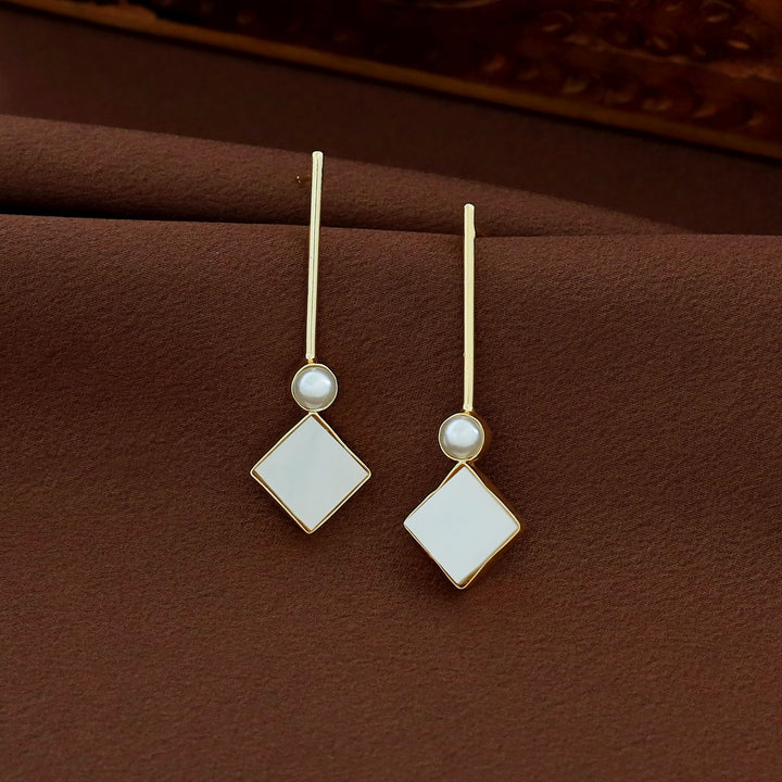 Diana Stick Pearl MOP Earring