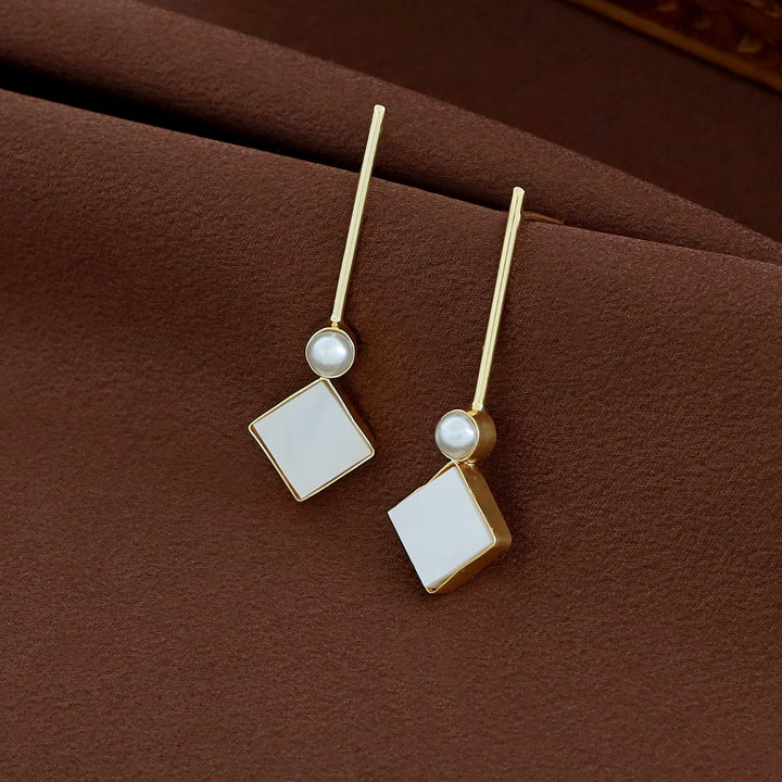 Diana Stick Pearl MOP Earring