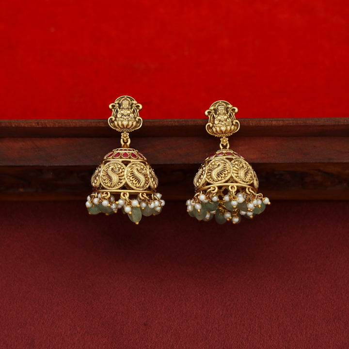 Premium Shritisha Devi Beaded Long Neckpiece With Earring