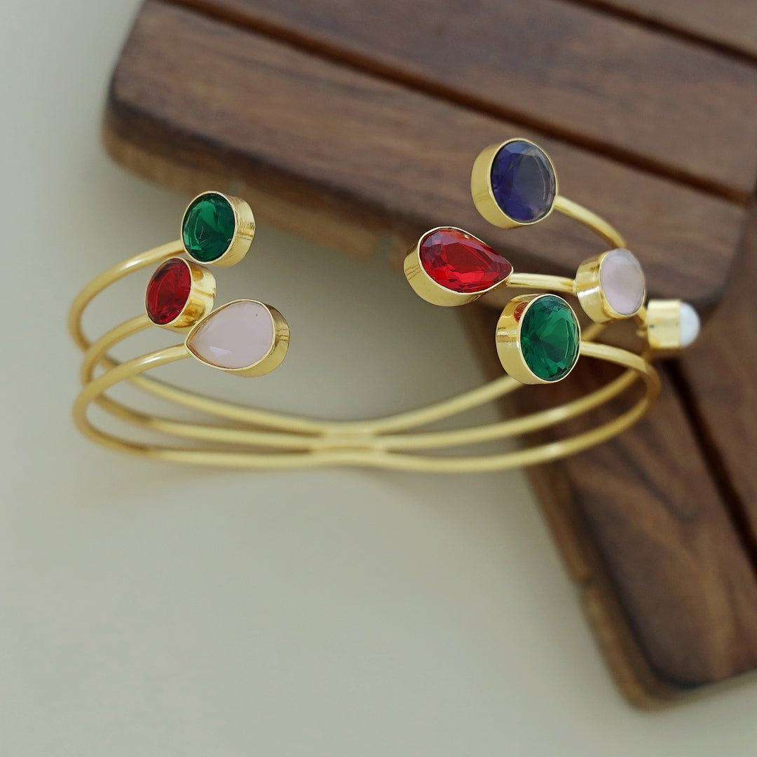 Kavini Glossy 3 Layer Multi Shape Bangle