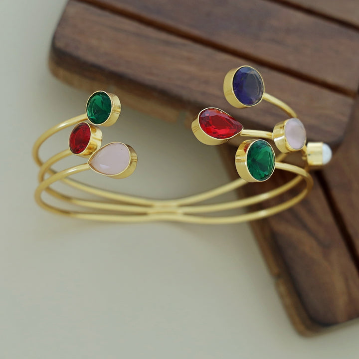 Kavini Glossy 3 Layer Multi Shape Bangle