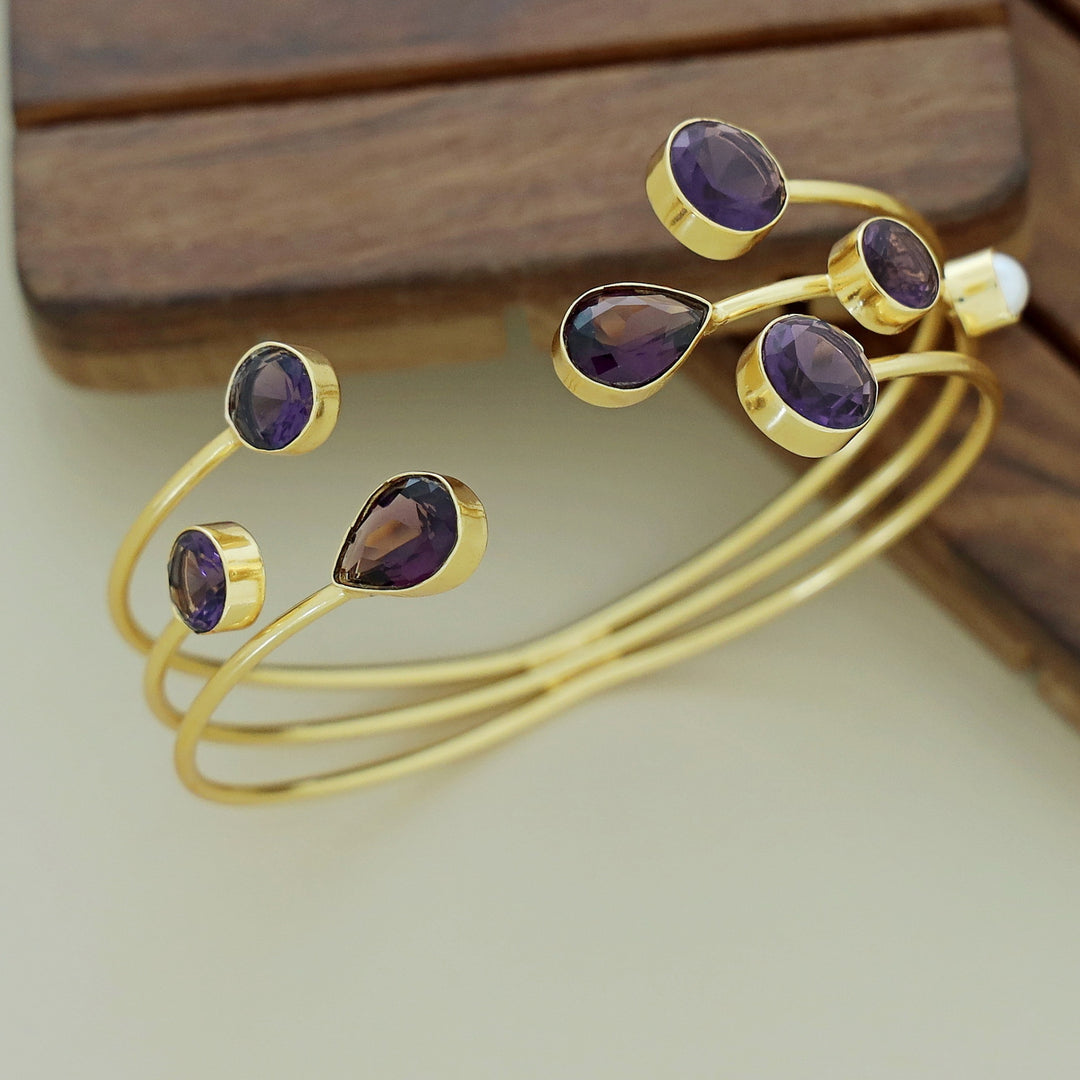 Kavini Glossy 3 Layer Multi Shape Bangle