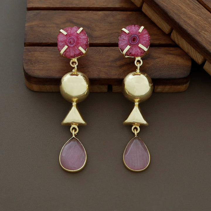 Analeia Claw Agate + Glossy Stone Earring