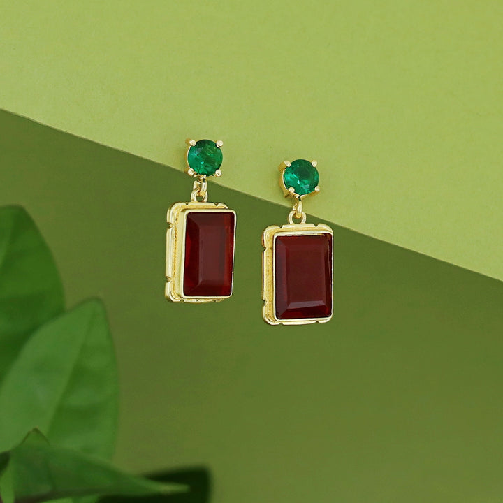 Doli Rectangle Glossy Earring