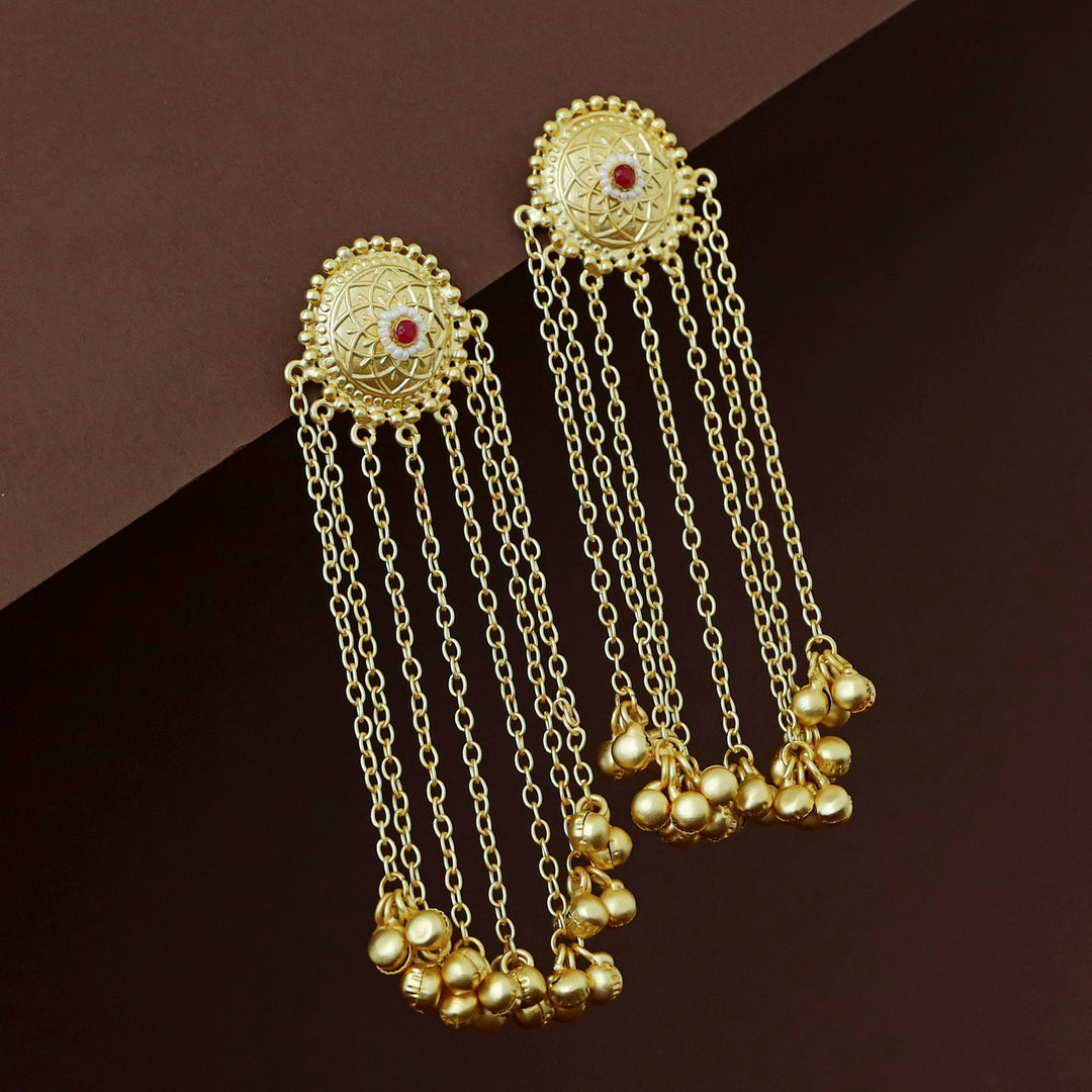 Yashvia Hanging Ghungroo Kashmiri Earring