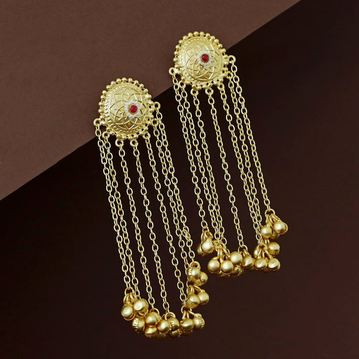 Yashvia Hanging Ghungroo Kashmiri Earring