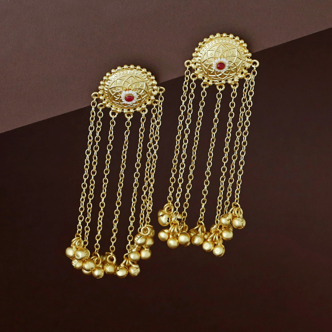 Yashvia Hanging Ghungroo Kashmiri Earring