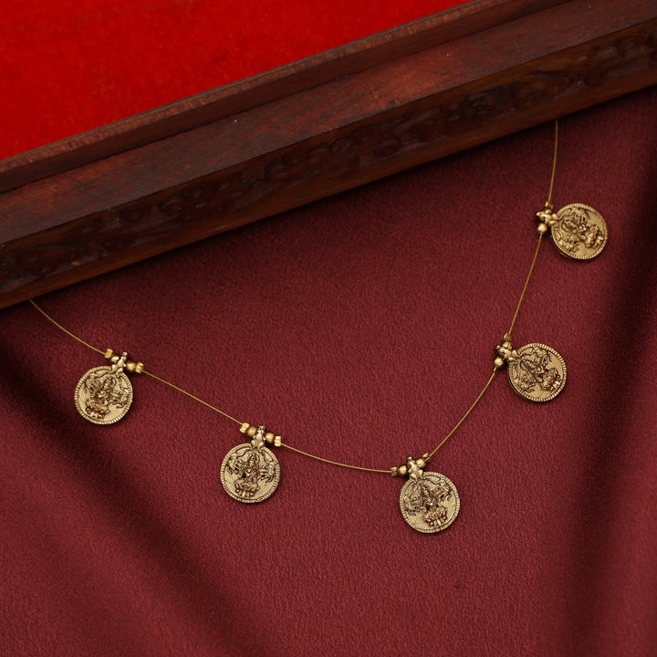 Mihara 5 Devi Coin String Neckpiece