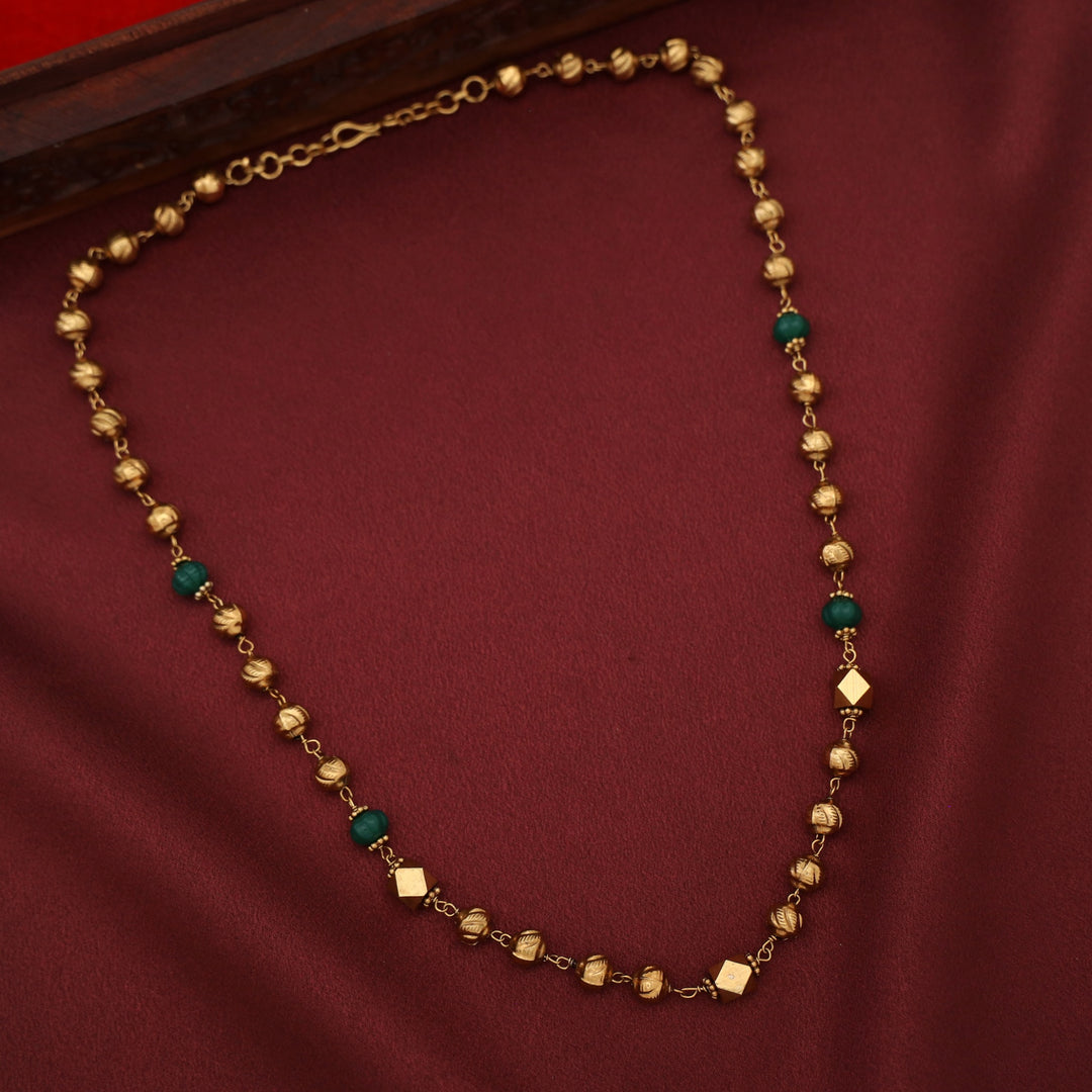Lima Golden Ball + Bead Neckpiece