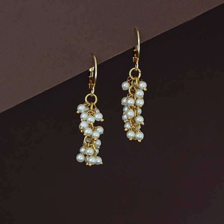 Raya Bunch Pearl Hoop Earring