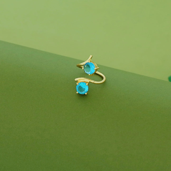 Golden Dual Glossy Ring