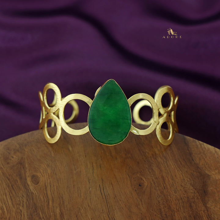 Misty Golden Circle Dew Drop Bangle
