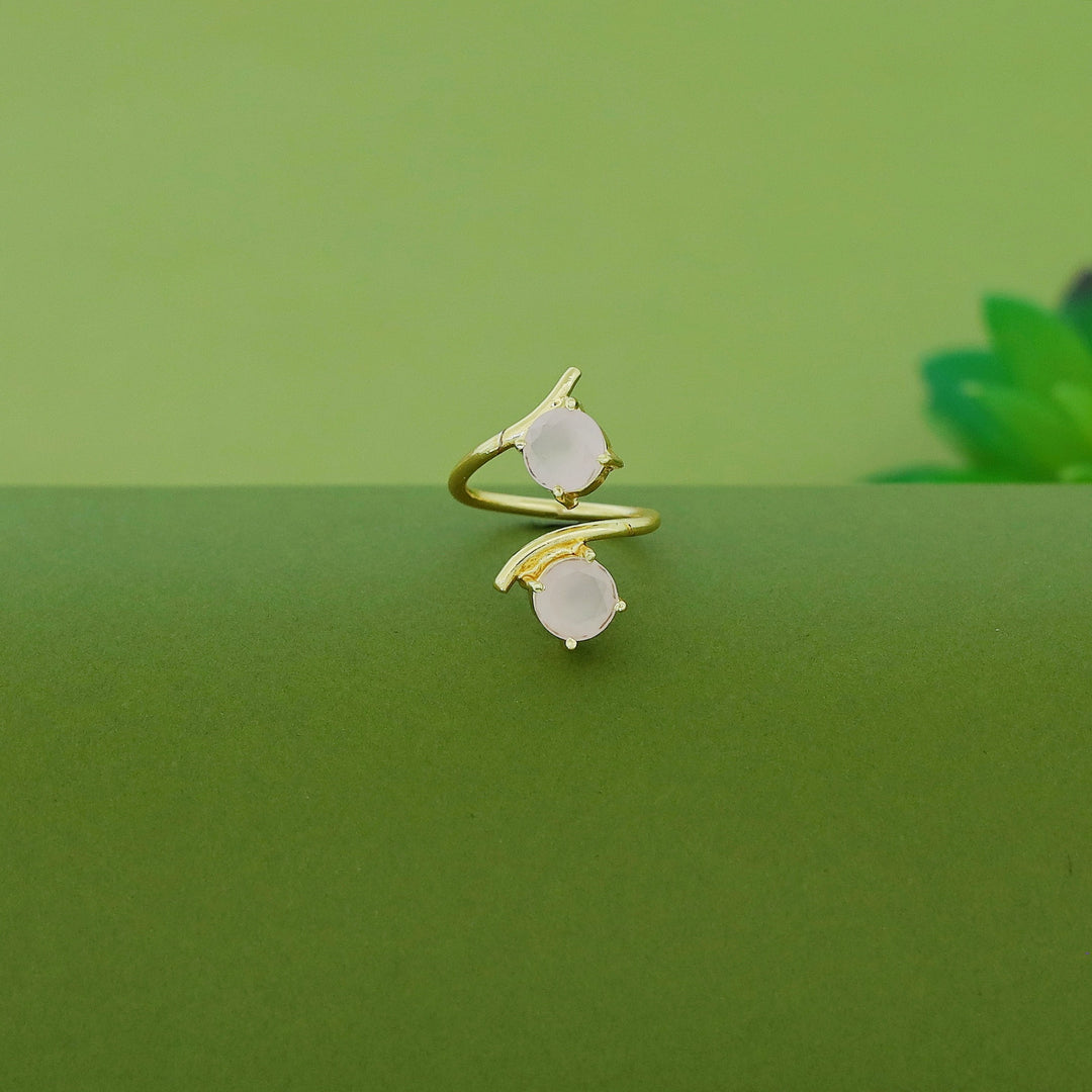 Golden Dual Glossy Ring