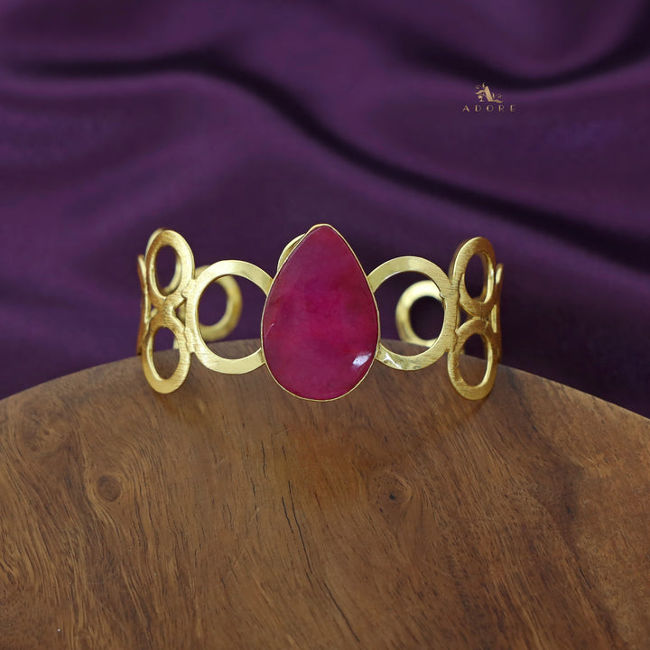 Misty Golden Circle Dew Drop Bangle