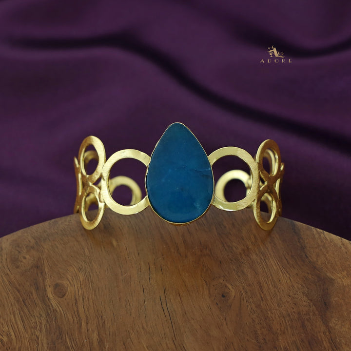 Misty Golden Circle Dew Drop Bangle