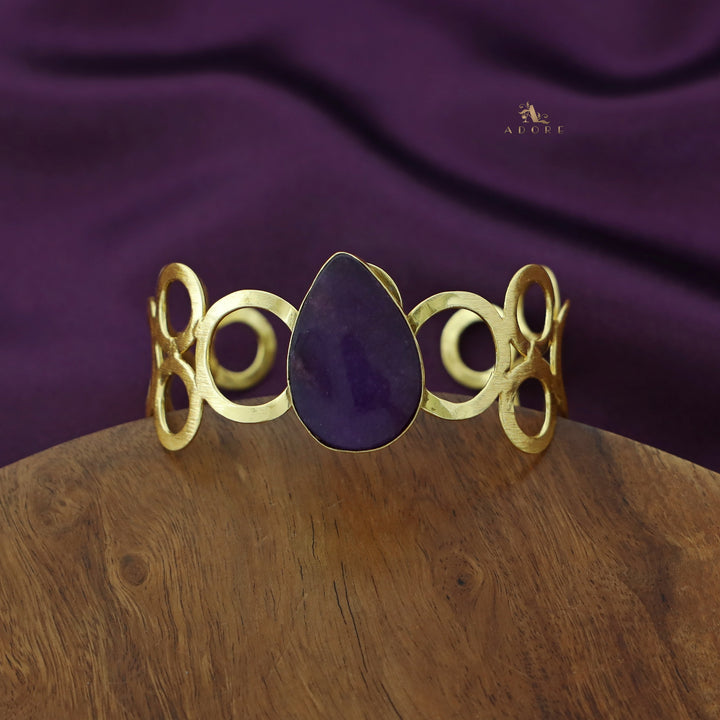 Misty Golden Circle Dew Drop Bangle
