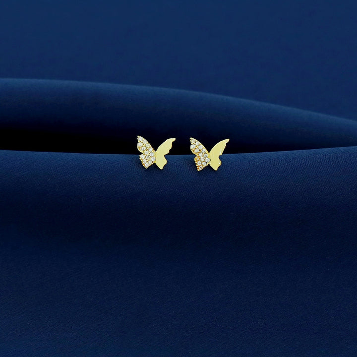Adhara Golden Butterfly Stud