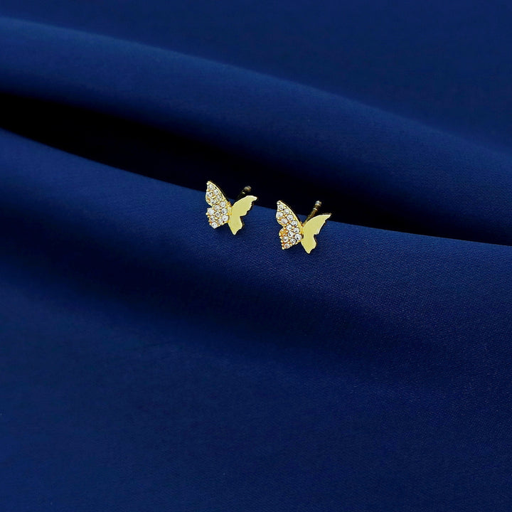 Adhara Golden Butterfly Stud