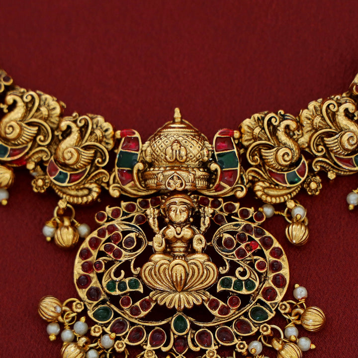 Lakshita Meenakari Devi Neckpiece With Earring